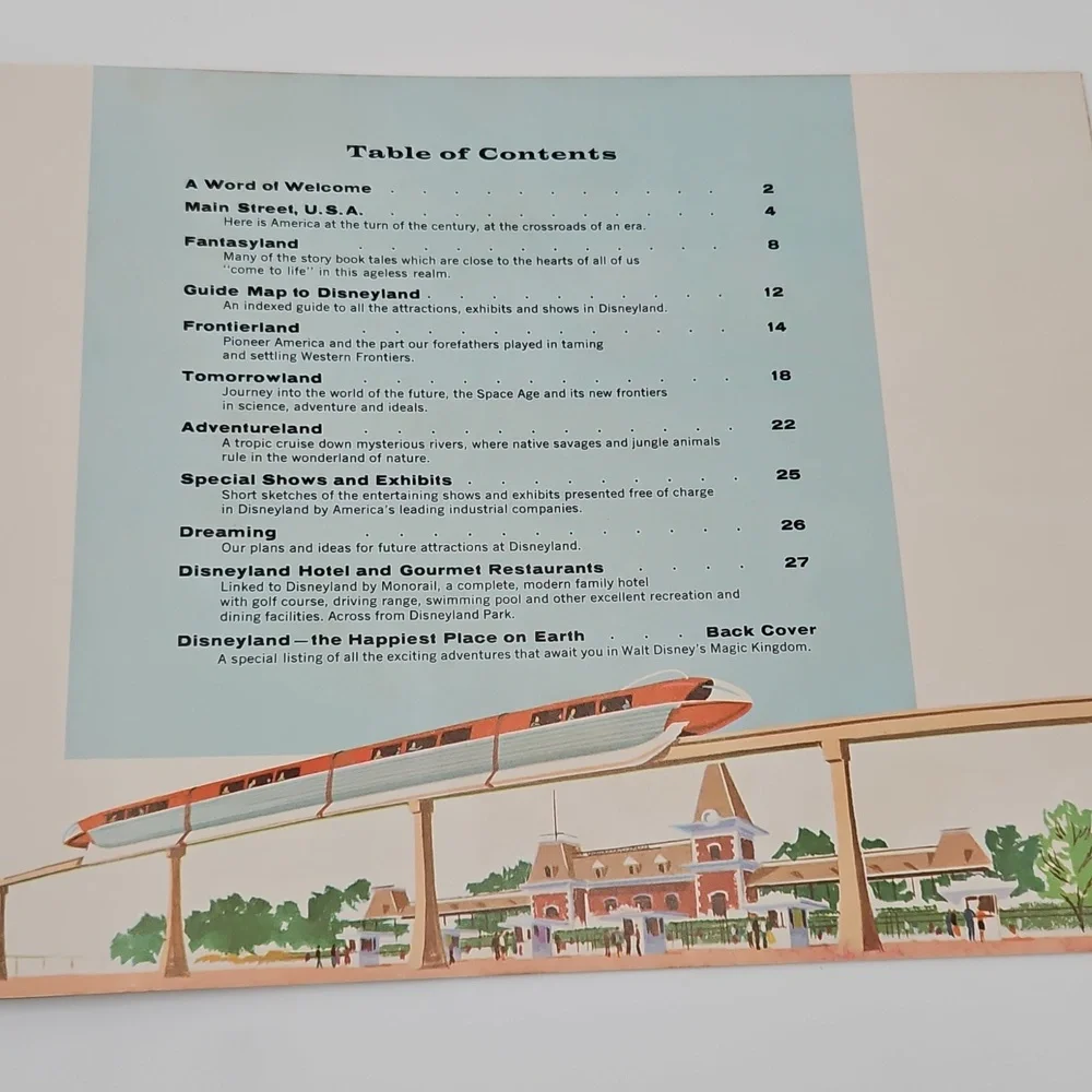 Vintage Walt Disney's Guide to Disneyland Booklet Collectible - Picture 8 of 10